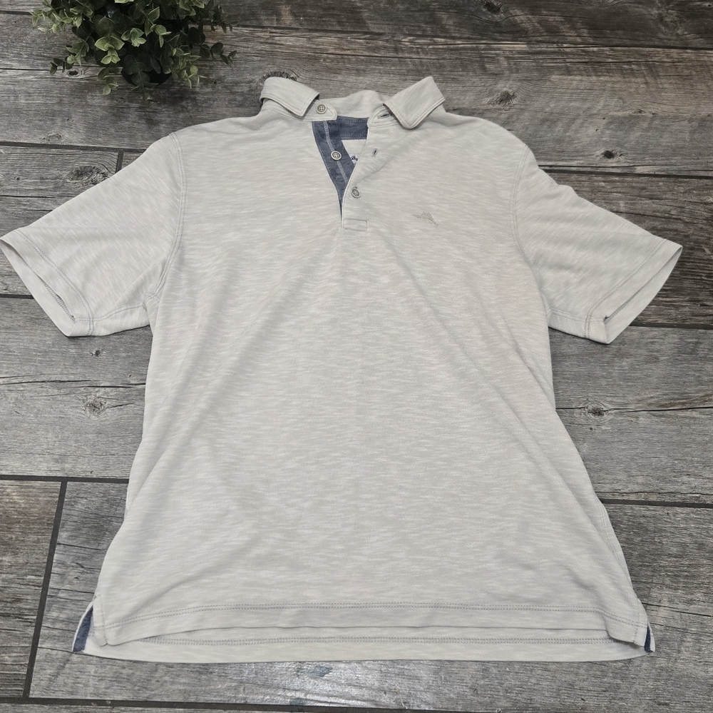 Tommy Bahama Mint Green Lightweight Polo Shirt, Mens Size Small